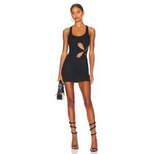 h:ours black cutout Sammy Mini Dress